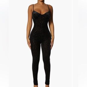 Naked Wardrobe Sleeveless Bustier Jumpsuit